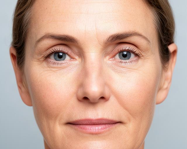 Rostro de mujer adulta con piel más hidratada y luminosa tras 90 días